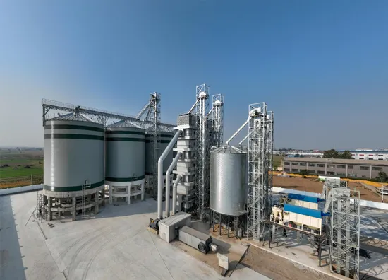 Good Quality Hot Galvanized Steel Plate Grain Storage Silo with Hoppers 