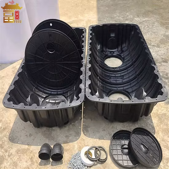 Bio Digester Underground Household HDPE Anaerobic Three Chamber Septic Tank