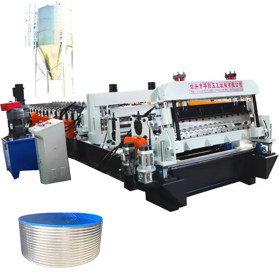 Water Tank Roll Forming Machine Manufacturers Grain Silo Side Wall Making Machine for Sale 