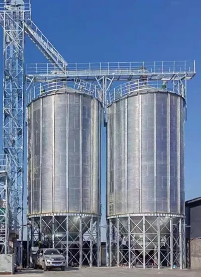Soybean Silo of Steel Plate Grain Silo of 4*135t 